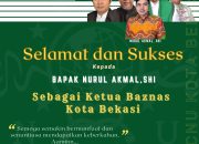 NURUL AKMAL. S. Hi diangkat menjadi KETUA BAZNAS KOTA BEKASI 2021-2026