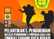 Kwarcab Gerakan Pramuka Kota Bekasi Kukuhkan Kepengurusan Mabisaka dan Pengurus Pimpinan Saka SAR Kota Bekasi