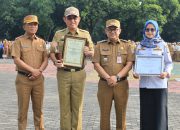 Apel Pagi Pemkot Bekasi Dirangkai Penyerahan Penghargaan Apresiasi Kinerja Pejabat Kepala Daerah Tahun 2024 Dan Penghargaan Lainnya
