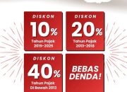 Sisa 9 Hari Lagi !,  Manfaatkan Diskon PBB-P2 Hingga 40% Sebelum 31 Mei 2025