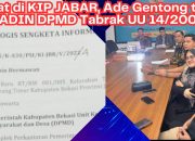 Digugat di KIP JABAR, Ade Gentong tuding KADIN DPMD Tabrak UU 14/2008