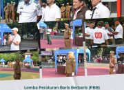 BKPSDM Kota Bekasi Selenggarakan Lomba Peraturan Baris Berbaris Antar Kelurahan