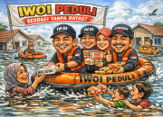 Jumat Berkah IWOI Peduli, Pers Karawang Turun Langsung Bantu Korban Banjir