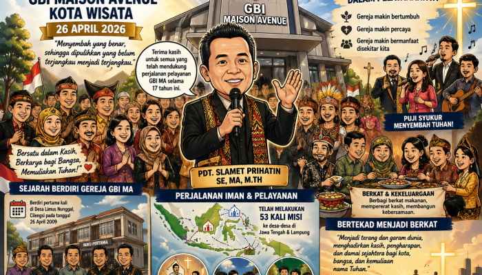 HUT ke-17 GBI Maison Avenue: Menjadi Terang, Menabur Kasih, dan Menguatkan Iman