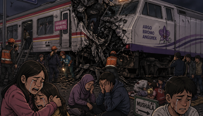 Tabrakan KRL dan KA Jarak Jauh di Bekasi Timur, Sejumlah Penumpang Terluka Dievakuasi
