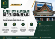 Kejari Kota Bekasi Bantah Tudingan dalam Konferensi Pers, Tegaskan Penggeledahan Kasus Dugaan Pungli MCK Sudah Sesuai Prosedur
