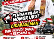 Markun Hidayat Kembali Melangkah, Petahana Siap Hadapi Pengambilan Nomor Urut Pilkades Cikarageman