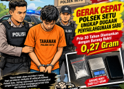Gerak Cepat Polsek Setu Ungkap Dugaan Penyalahgunaan Sabu, Pria 30 Tahun Diamankan dengan Barang Bukti 0,27 Gram