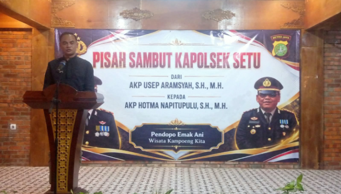 Penuh Kehangatan, Lepas Sambut Kapolsek Setu Jadi Momentum Perkuat Kedekatan Polisi dan Masyarakat